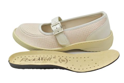 PODOWELL Madona ecru beżowe