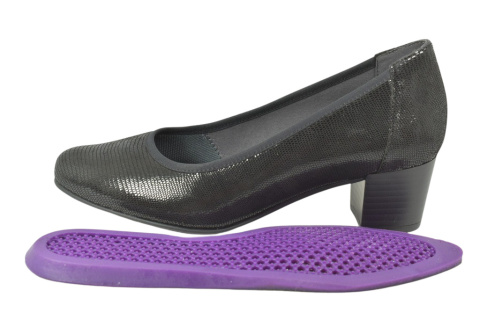 CAPRICE 22308-41 010 black reptaile