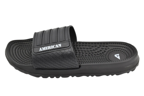 AMERICAN 004M10 klapki męskie czarne