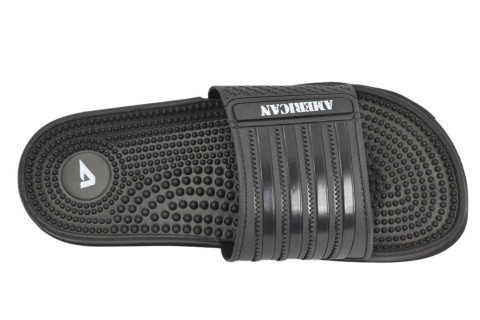 AMERICAN 004M10 klapki męskie czarne