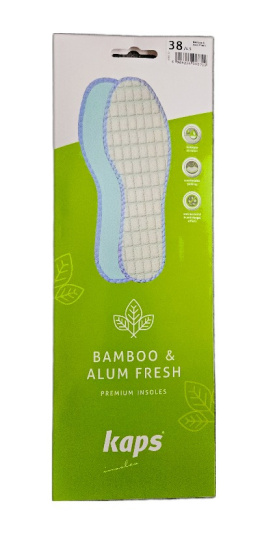 KAPS wkładka biała Bamboo Alum Fresh - przeciwpotna z ałunem potasu
