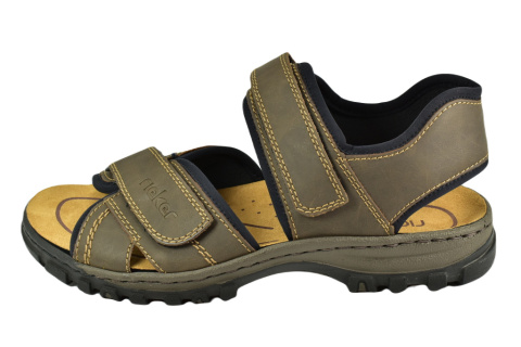 RIEKER 25051-27 sandał brązowy męski