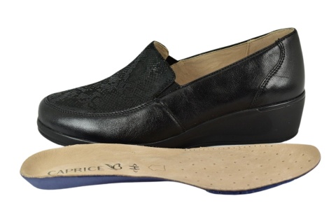 CAPRICE 24352-45 033 black reptaile