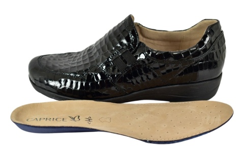 CAPRICE 24752-45 014 black croco