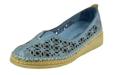 MANITU 830042-05 półbuty damskie dziurkowane