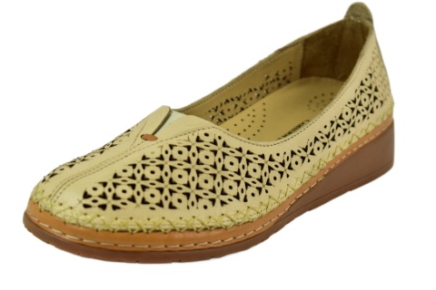 MANITU 830041-08 półbuty damskie dziurkowane