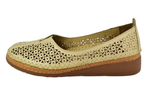 MANITU 830041-08 półbuty damskie dziurkowane