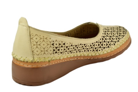 MANITU 830041-08 półbuty damskie dziurkowane