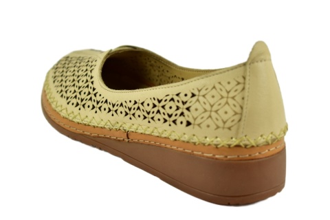 MANITU 830041-08 półbuty damskie dziurkowane