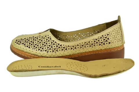 MANITU 830041-08 półbuty damskie dziurkowane