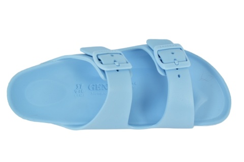 GENUINS G106696 klapki damskie/kolor celeste