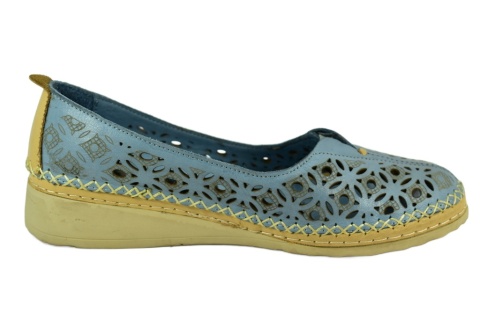 MANITU 830042-05 półbuty damskie dziurkowane