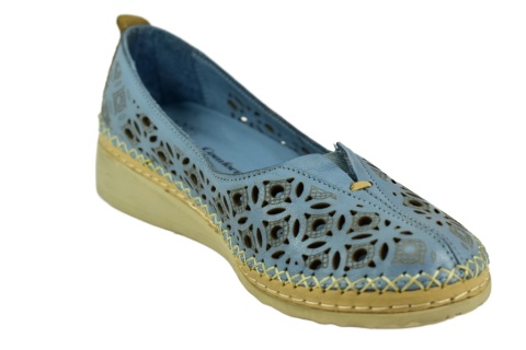 MANITU 830042-05 półbuty damskie dziurkowane