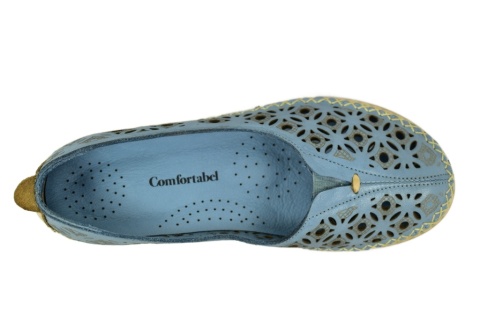 MANITU 830042-05 półbuty damskie dziurkowane