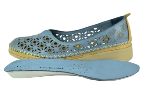 MANITU 830042-05 półbuty damskie dziurkowane