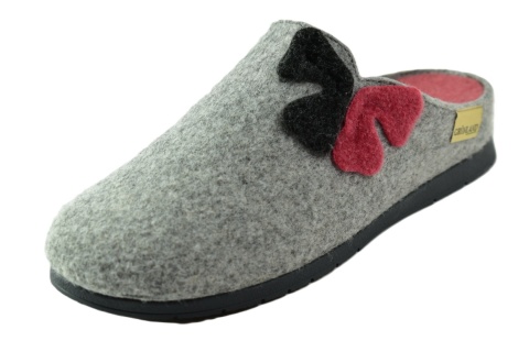 GRUNLAND CIABATTA DONNA S. GRIGIO kapcie szare