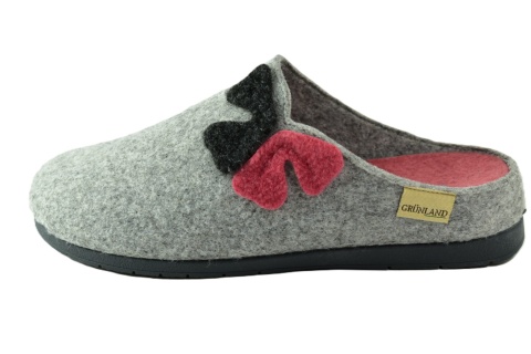 GRUNLAND CIABATTA DONNA S. GRIGIO kapcie szare