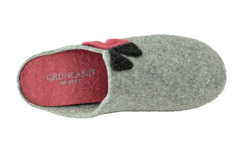 GRUNLAND CIABATTA DONNA S. GRIGIO kapcie szare