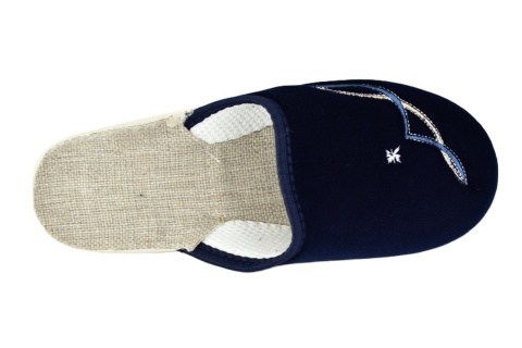 PAN kapcie damskie 20-03 granatowe