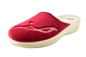 PAN kapcie damskie 20-04 bordowe